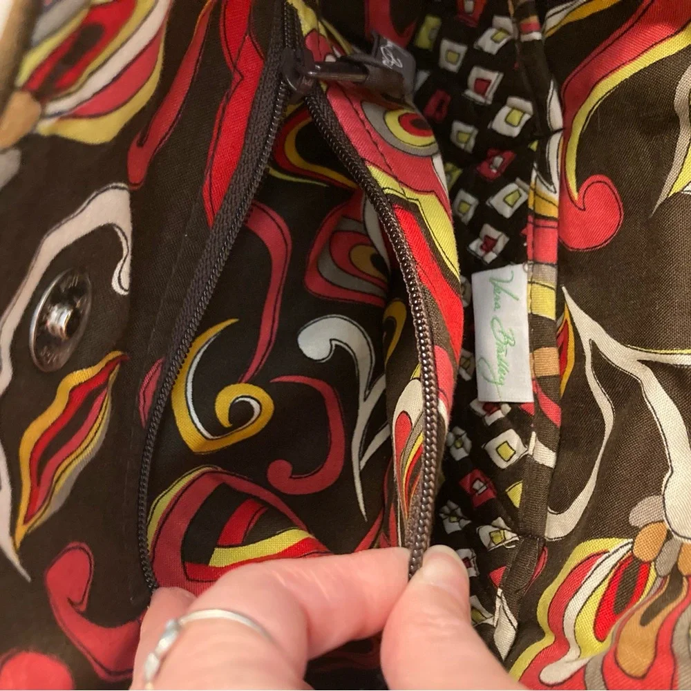 Vera Bradley Puccini Quilted Tote Bag with a Matching Keychain Wallet.